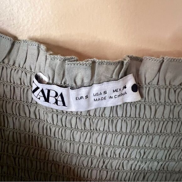 Zara Gray Maxi Dress with Eyelet Details - Picture 6 of 8